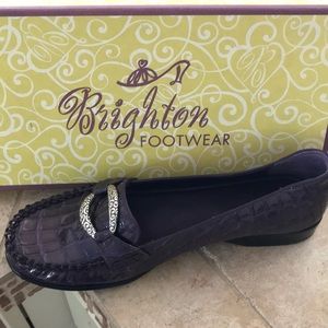 Brighton Footwear New Never Worn Retired Medley Eggplant Loafers 7 1/2 M